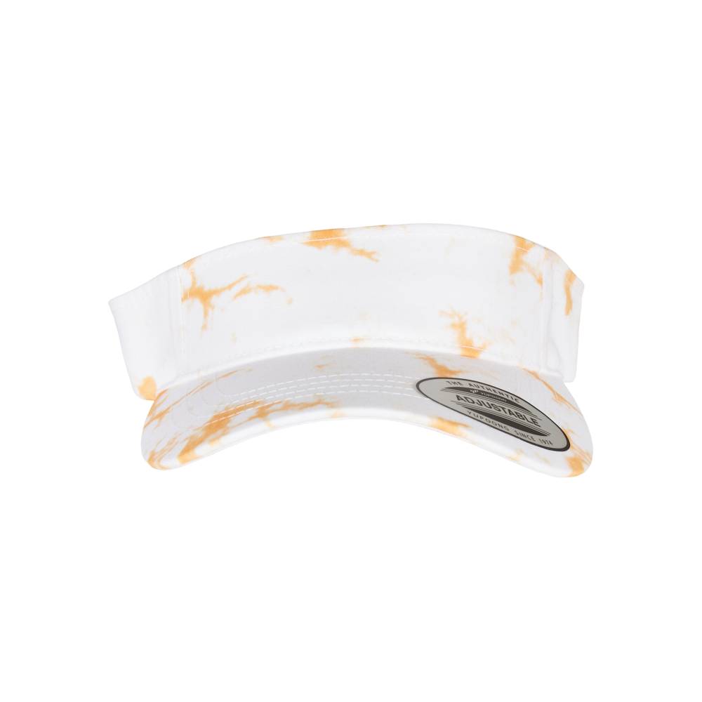 Urban Classics - Batik Dye Curved Visière - Orange/Blanc